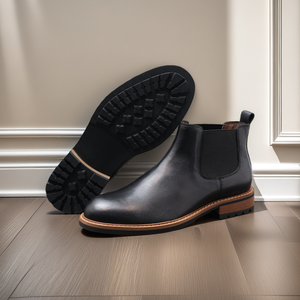 Bottes <span class=keywords><strong>Chelsea</strong></span> pour hommes de haute qualité 2025, chaussures <span class=keywords><strong>en</strong></span> <span class=keywords><strong>cuir</strong></span> pour hommes - Product Image 1