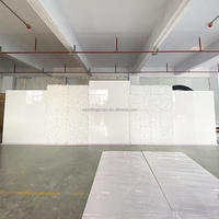 Panggung Pernikahan Modern Mewah Lengkung Akrilik Putih Terbaru, Properti Latar Belakang LED PVC, Panel Backdrop Karton Pernikahan