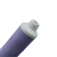 Tube cosmétique 30ml 50ml 70ml, tube en plastique à presser, bouchon à vis double couche en acrylique plaqué or 25mm, essence de lavande, logo personnalisé