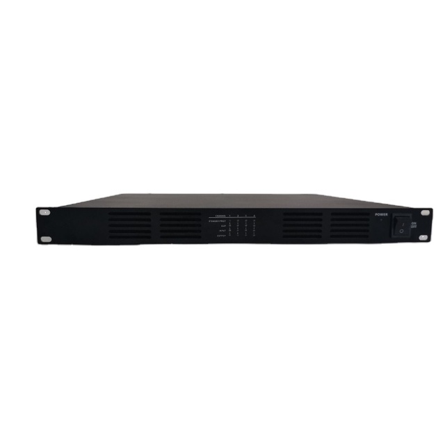 2021 New Arrived 4*500W Power Amplifier Class d Dante Audio Amplifier with DSP