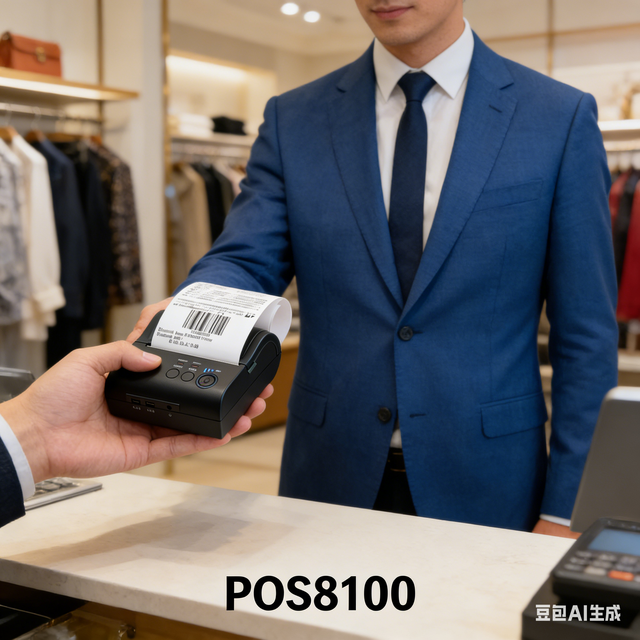 ZJPOS 80mm Mini Portable Thermal Receipt Printer with Android IOS Handheld Wireless Bluetooth USB Printer 70mm/s High Speed