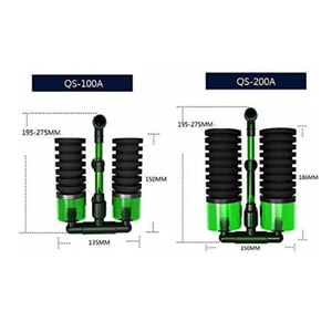 <span class=keywords><strong>Aquarium</strong></span> Interne Bio Sponge Filter Fish Tank Filter Met Dubbele Grof Biochemische Spons Voor <span class=keywords><strong>10</strong></span>-Om 40 Gallon Qanvee QS-100A - Product Image 5