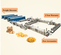 Petite ligne automatique de 50kg de chips de pommes de terre machines à frites sucrées surgelées machine de fabrication de chips de manioc