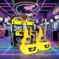 Machine de simulation dynamique grand format pour adultes, jeu de course HD à monnayeur, électromécanique, pour enfants et adultes