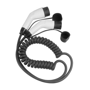 Cable en Espiral para Cargador de Vehículos Eléctricos, 32A 220V 7KW/22KW, Tipo 2, Cable de Extensión EVSE con Diseño de Resorte Plug&Play para Vehículos Eléctricos - Product Image 1