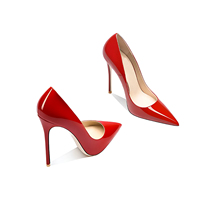 Personnalisé classique noir rouge blanc bleu mariage mariée Banquet élégant Sexy bout pointu dames femmes creux talons aiguilles pompes