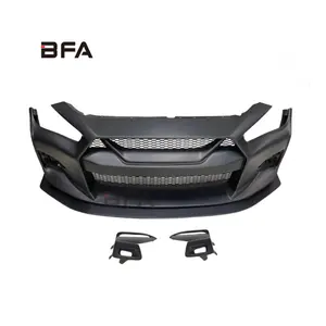 For Infiniti Q50 Q50S Q50L upgrade modified R400 LB GTR style front bumper front lip spoiler body kit