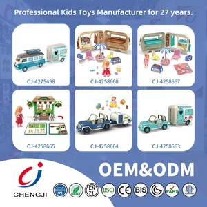 Chengji Plastic Dollhouse Camping Car Cute Pet Set Pretend <strong>Dolls</strong> <strong>Camper</strong> <strong>Van</strong> Toy Role ing <strong>Doll</strong> Houses for Children - Product Image 5