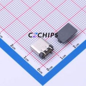 HC-TYPE-C-24P-VS8.8-5A-F1.1-04 USB Connector SMD Connector Type-C USB 3.1 Female Vertical Mount - Product Image 2