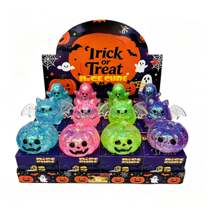 <span class=keywords><strong>Promo</strong></span> Halloween : Ensemble de jouets compressibles en maltose à paillettes, motifs fantôme, citrouille, chauve-souris, à récupération lente, pour la collection anti-stress et le jeu de la Bonne ou la mauvaise veille - Product Image 1