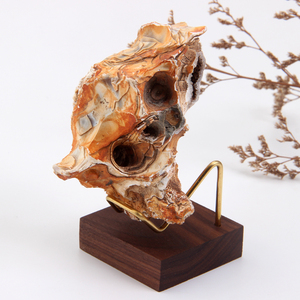 新型木质水晶展示石材底座玻璃球架球架 - Product Image 5