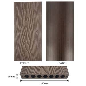 Plancher de terrasse extérieur en composite bois-plastique imperméable et anticorrosion pour piscine et jardin - Product Image 2