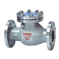 Clapet anti-retour oscillant CF3 CF8 300LB 8" 10" 12" avec raccord à bride en acier WCB, actionnement hydraulique, DN50-DN600
