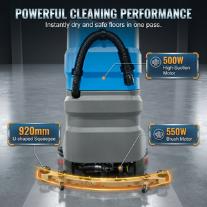 Ride-on <b>Floor</b> Scrubber 24V 100Ah Battery Powered 85L Capacity Automatic <b>Floor</b> <b>Cleaning</b> <b>Machine</b> for Warehouse Supermarket High-Ca - Product Image 5