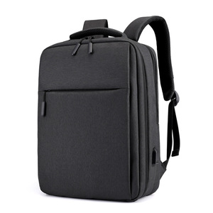 Sac à dos pour ordinateur portable pour hommes, élégant et décontracté, avec fonction USB, doublure en polyester ; impression de logo personnalisable - Product Image 4