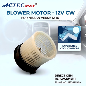 Actecmax เครื่องปรับอากาศรถยนต์ไฟฟ้าพัดลมเอ/ซี TYC700285 272263AN0A AC.117.1187มอเตอร์เป่าลม12 V AC สำหรับ <span class=keywords><strong>Nissan</strong></span> <span class=keywords><strong>Versa</strong></span> 12-16 - Product Image 2