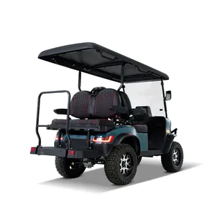 72 Volt Lithium Battery 4 Wheel Drive Golf Cart Rear Flip Seat Kit Off Road 4 X 4 6 Seater Golf Carts