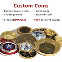 Pièce de monnaie en cuivre plaqué or et argent, vierge, personnalisable OEM avec conception gratuite