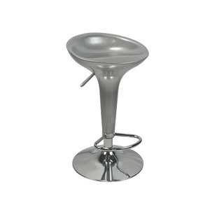 White Metal Frame Bar Chairs Swivel Adjustable Height Abs <b>Seat</b> Bar <b>Stools</b> High Chair Bar <b>Stool</b> with Footrest - Product Image 2