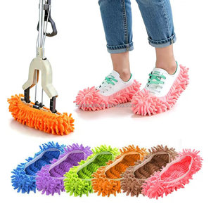Pantofole <span class=keywords><strong>Mop</strong></span> in <span class=keywords><strong>Microfibra</strong></span> per Pulizia Casa, Copriscarpe per Pulizia Pavimenti, Calzini per Casa, Cucina e Ufficio - Product Image 1