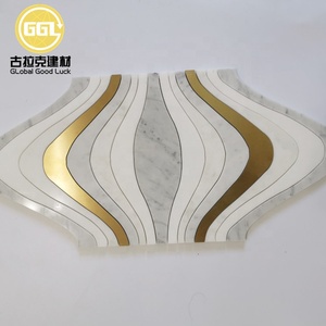 Mosaïque <span class=keywords><strong>de</strong></span> pierre découpée au jet d'eau pour salons <span class=keywords><strong>de</strong></span> thé <span class=keywords><strong>de</strong></span> luxe et halls d'hôtels <span class=keywords><strong>de</strong></span> charme - Product Image 3