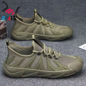 Zapatos de Trabajo Modernos para Hombre, Primavera-Verano, Transpirables, de Malla Tejida, para Obras de Construcción - Product Image 4