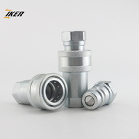 Connecteur rapide hydraulique de type bille ZJ-YCA conforme à la norme ISO5675, conception à double valve, interchangeable avec le raccord rapide Parker 4000