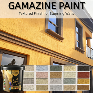 Peinture Gamazine Teintée Couleur Personnalisée Effet Pierre Revêtement Mural Extérieur Finition Décorative pour Bâtiment Historique - Product Image 1