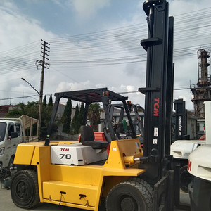 รถยกหนัก TCM FD70 ของแท้จากญี่ปุ่น รับน้ำหนักได้ 7 ตัน ทนทาน ใช้เครื่องยนต์ดีเซล Isuzu ประหยัดน้ำมัน เสากระโดงสองตอน - Product Image 4