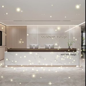 Mostrador de recepción plegable minimalista moderno para empresa, salón de belleza, Mostrador de cajero de hotel, institución de formación para hospitales - Product Image 2