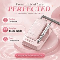 Machine à ongles portable sans fil 35000 tr/min, lime à ongles électrique rechargeable, polisseuse pour manucure en salon