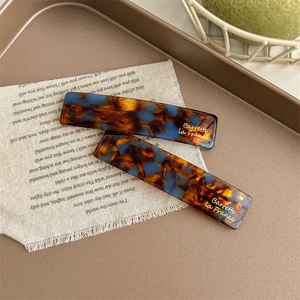 Pinzas de Pelo Coreanas de Acetato con Forma de Gota de Agua, Unisex, de 7 cm, Accesorios para el Cabello, Pinzas Tic Tac - Product Image 5