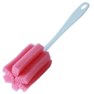 Cepillo para limpiar botellas, cepillo con mango largo y esponja para uso en la cocina, color aleatorio - Product Image 5