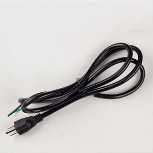 5FT 18Awg US <span class=keywords><strong>Cable</strong></span> de alimentación de <span class=keywords><strong>cable</strong></span> abierto pelado EE. UU. <span class=keywords><strong>Cable</strong></span> de alimentación de 3 puntas para monitor de computadora Pc - Product Image 2