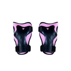 儿童成人尺寸轮滑可调透气聚乙烯/EVA材料黑色/蓝色/粉色保护腕肘护膝套装 - Product Image 3