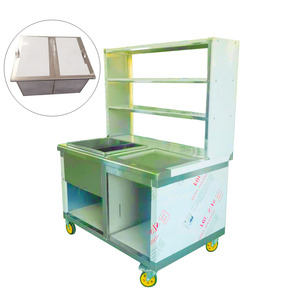 VICTORY KITCHEN Personnalisable Extérieur Mee Stall Kwali Range Thaïlande Indonésie Snack Chariot avec Ventilateur pour Hôtels et Restaurants - Product Image 3