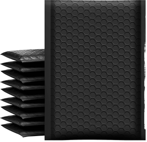Wholesale 0.1mm PE Matte Square Bottom Recyclable <strong>Bubble</strong> <strong>Mailer</strong> Moisture-Proof Silver Plastic Offset for Apparel Socks Mailing - Product Image 1