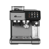 Cafetera Espresso 3 en 1 Anbolife Factory de 20 Bares con Pantalla Táctil, Molinillo Integrado y 20 Ajustes de Molienda, Control NTC, Certificación CE
