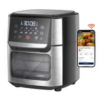Petits appareils électroménagers pour la cuisine, Airfly, nouveau four électrique, friteuse à air numérique, four de 12 L et 15 L avec Wifi, porte à deux étages, sans huile