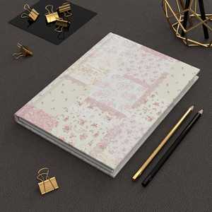 Diario LABON con Tapa Dura Floral A5, Cuaderno <span class=keywords><strong>de</strong></span> Estilo Shabby Chic con Parches, Papel Premium, Estética Coqueta, Papelería Personalizada - Product Image 6