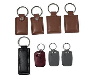 Impermeabile in pelle epossidica RFID portachiavi Mini PU con Chip T5577 per il controllo accessi 13.56MHz <span class=keywords><strong>NFC</strong></span> e QR Code Interface - Product Image 5