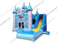 Princesse château toboggan Combo humide/sec saut maison toboggan Combo gonflable videur toboggan maison aire de jeux obstacle gonflable videur