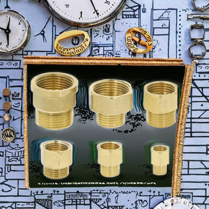 Adaptateur en laiton C46500 mâle vers femelle personnalisé 1/4'' 1/2'' 3/4'' BSP NPT GHT, sans plomb, pour eau potable, réduction de pression basse - Product Image 3