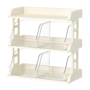 Multi Layer Stackable Storage Rack 3 Floors Plastic Large Capacity Coffee Pod Organizer Desktop Wall Mounted Suction Cup - Product Image 4