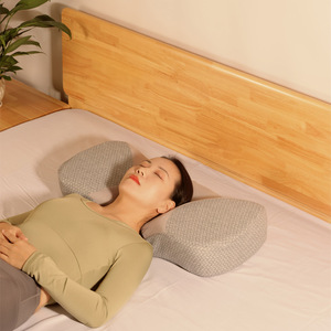 Oreiller médical <span class=keywords><strong>Wave</strong></span> avec logo personnalisé pour dormeurs sur le côté avec mousse à mémoire de forme à rebond lent pour le soulagement des douleurs cervicales ergonomie design de luxe - Product Image 5
