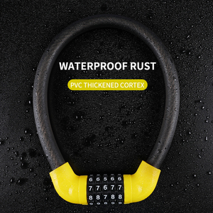 Antivol portable pour vélo de montagne, cadenas à combinaison à 5 chiffres, sécurité renforcée pour vélo - Product Image 6