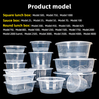 Fournisseur d'Usine Contenant Alimentaire Rond en Plastique PP Jetable pour Boîte Repas, Sauces et Récipients à Emporter pour Restaurant