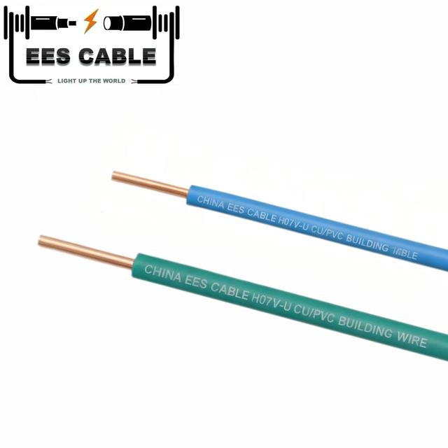 450/750V H07V-U Copper Conductor PVC Insulated Electrical Wiring Building Wire