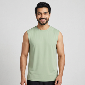 เสื้อกล้ามผู้ชายแบบแห้งเร็วพร้อมขนาดกำหนดโลโก้ได้ตามต้องการ - Product Image 1