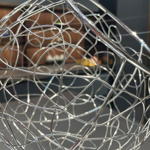 Metal <strong>Wire</strong> Table Decoration Countertop Stand <strong>Hanging</strong> Swing Bowl Holder Vegetables Fruit <strong>Basket</strong> for Suppliers - Product Image 4